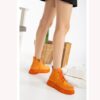 Orange Casual Women's Boots With Zipper AL-207