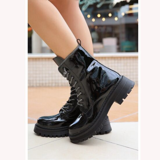 Shiny Fall and Winter Business Casual Boots for Women AL-216