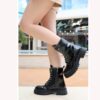 Shiny Fall and Winter Business Casual Boots for Women AL-216