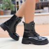 Shiny Fall and Winter Business Casual Boots for Women AL-216