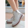 Shiny Orthopedic Lace up Boots for Women Knee High AL-206