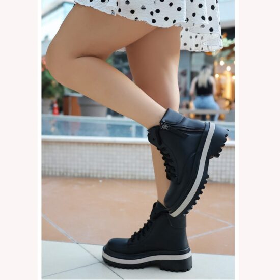 Skin Orthopedic Lace up Boots for Women Knee High AL-206