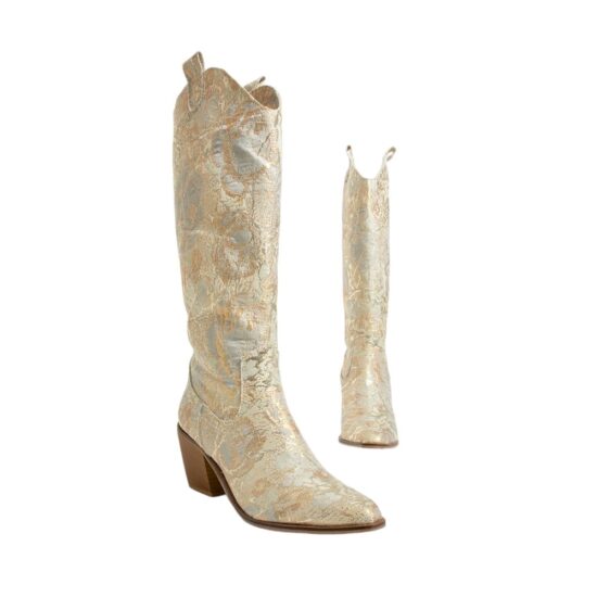 Beige Authentic Cowboy Boots for Women TU-027