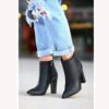 Black Thick Heel Boots for Women High Heel AL-221