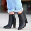 Black Thick Heel Boots for Women High Heel AL-221