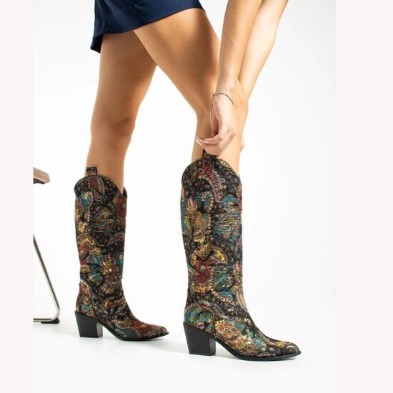 Colorful Authentic Cowboy Boots for Women TU-027