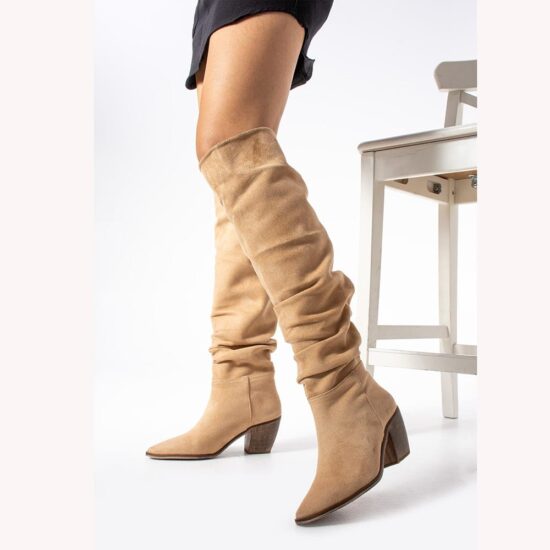 Low Heel Boots for Women Above Knee High TU-02