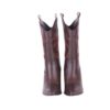 Brown Embroidered Western Cowboy Boots for Women TU-04