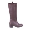 Brown Low Heel Casual Boots for Women TU-017