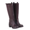 Brown Low Heel Casual Boots for Women TU-017