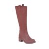 Chocolate Low Heel Casual Boots for Women TU-017