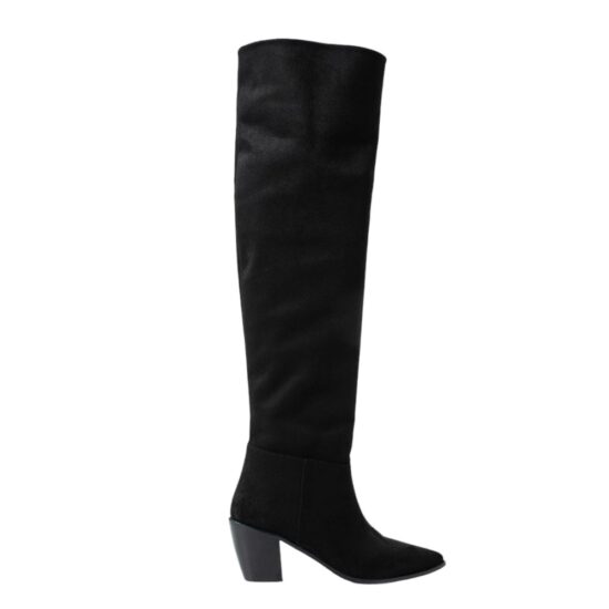 Suede Low Heel Boots for Women Above Knee High TU-02