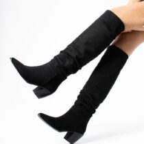 Suede Low Heel Boots for Women Above Knee High TU-02