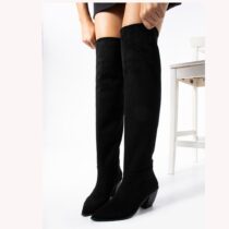 Suede Low Heel Boots for Women Above Knee High TU-02